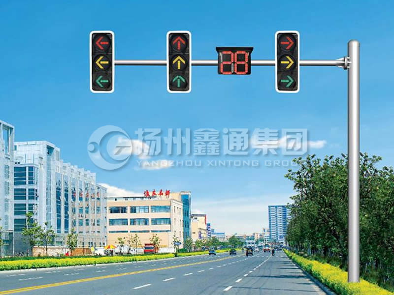 XHDG-012，L型等徑單臂信號燈桿